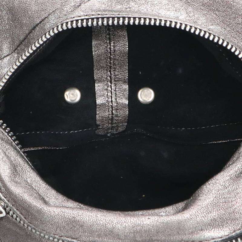 Chrome Hearts Dagger Zip Leather Bag Silver Size ONE SIZE