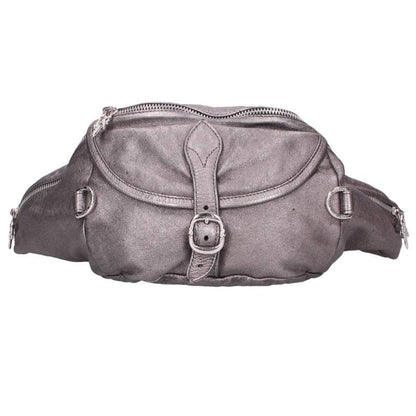 Chrome Hearts Dagger Zip Leather Bag Silver Size ONE SIZE