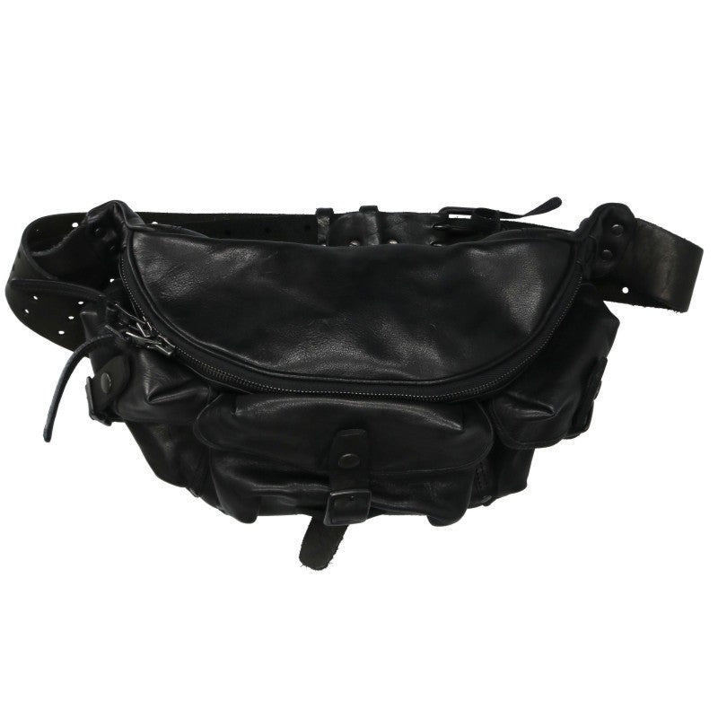 YOHJI YAMAMOTO POUR HOMME Leather Bag Black Size ONE SIZE