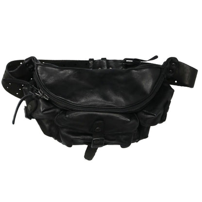 YOHJI YAMAMOTO POUR HOMME Leather Bag Black Size ONE SIZE