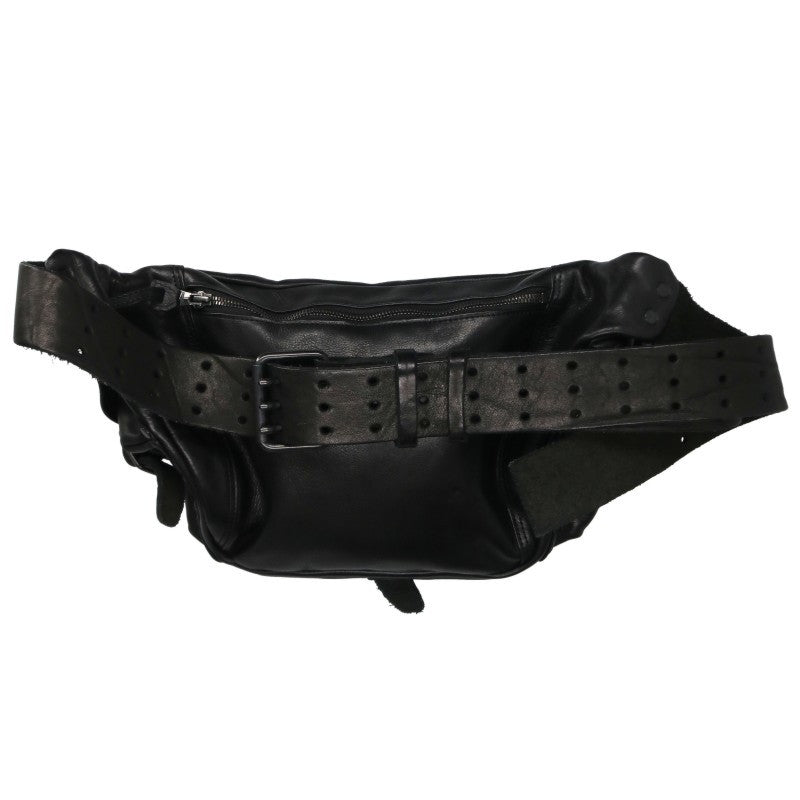 YOHJI YAMAMOTO POUR HOMME Leather Bag Black Size ONE SIZE