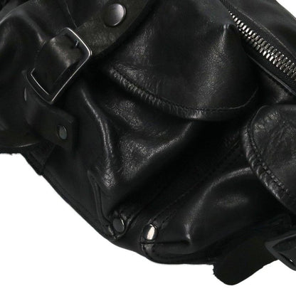 YOHJI YAMAMOTO POUR HOMME Leather Bag Black Size ONE SIZE