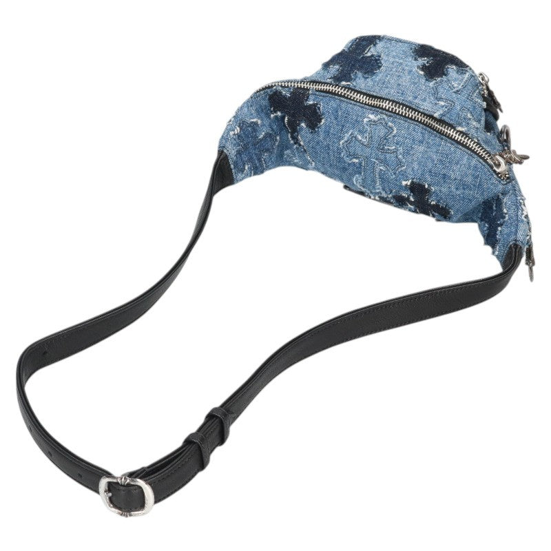 Chrome Hearts Denim Cross Patch Waist Bag