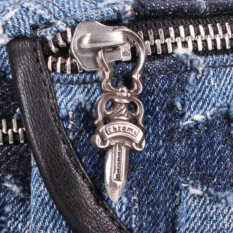 Chrome Hearts Denim Cross Patch Waist Bag