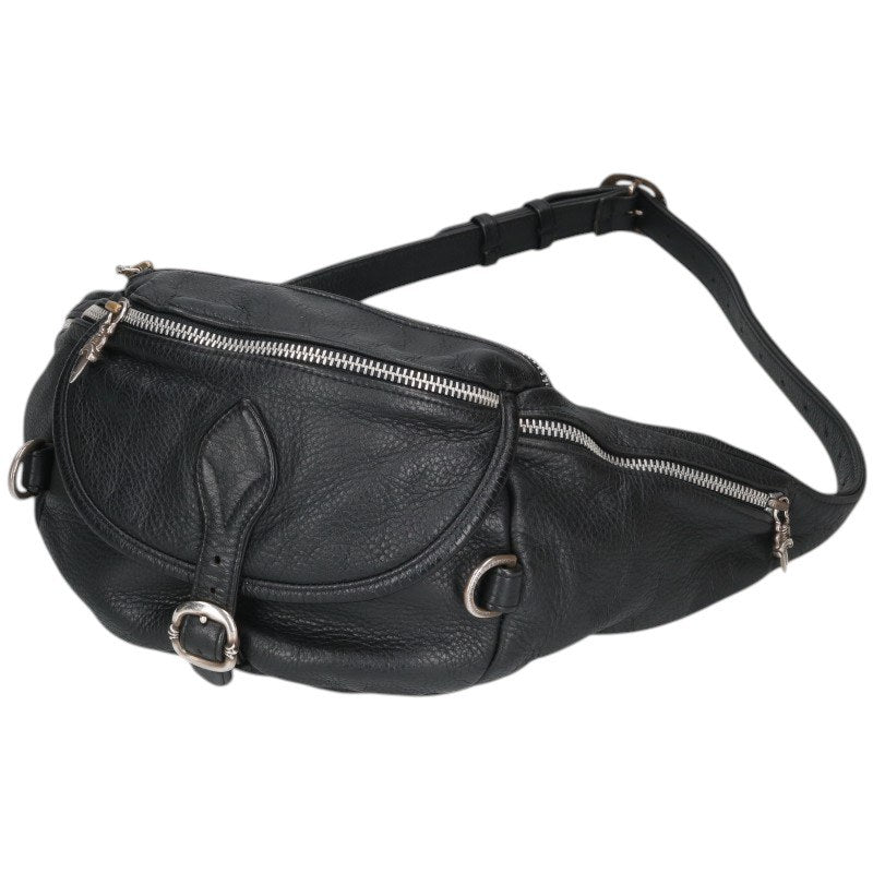 Chrome Hearts #1 Snat Pack Dagger Zip Leather Waist Bag