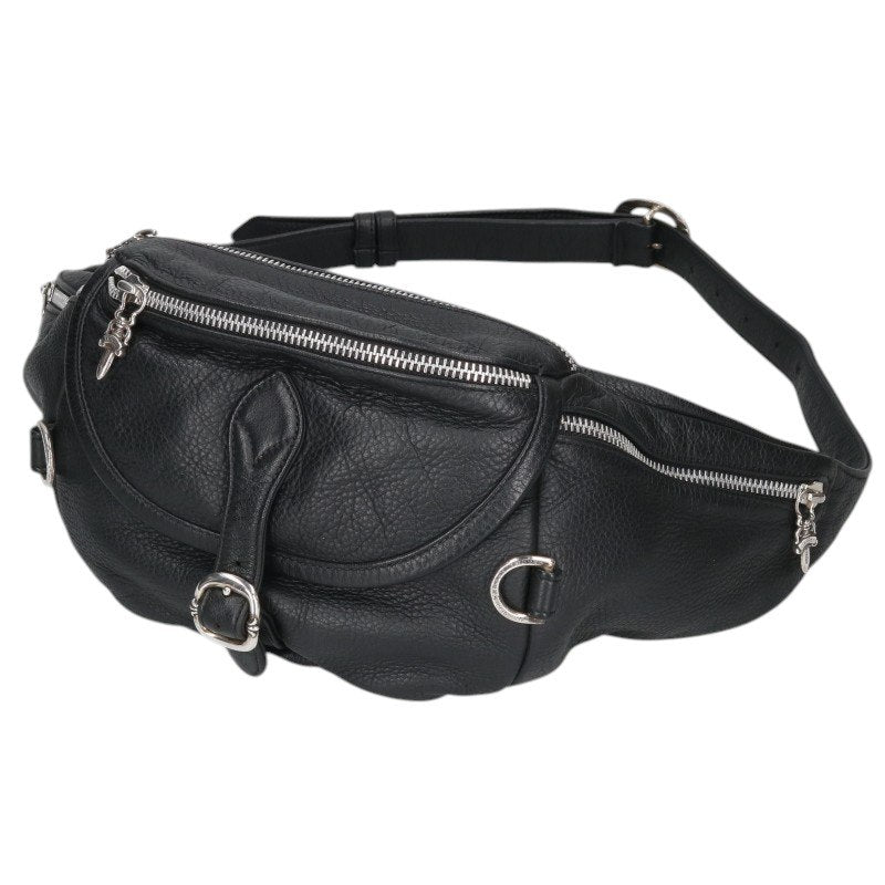 Chrome Hearts #1 Snat Pack Dagger Zip Leather Waist Bag