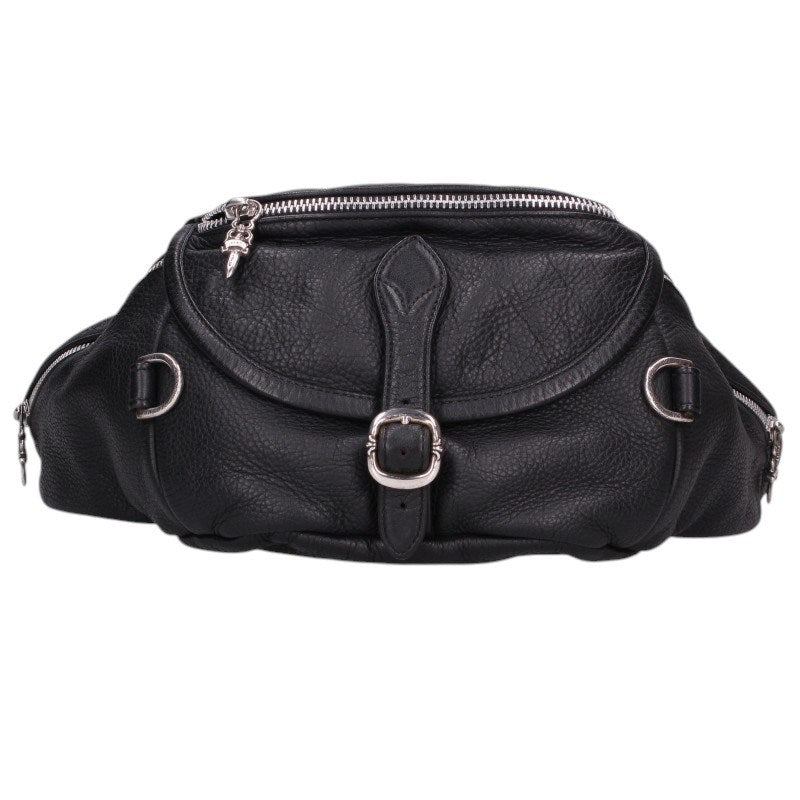 Chrome Hearts #1 Snat Pack Dagger Zip Leather Waist Bag