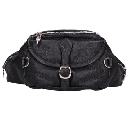 Chrome Hearts #1 Snat Pack Dagger Zip Leather Waist Bag