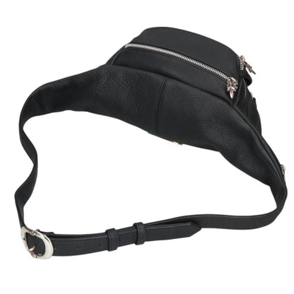 Chrome Hearts #1 SNAT PACK Leather Dagger Zip Waist Bag