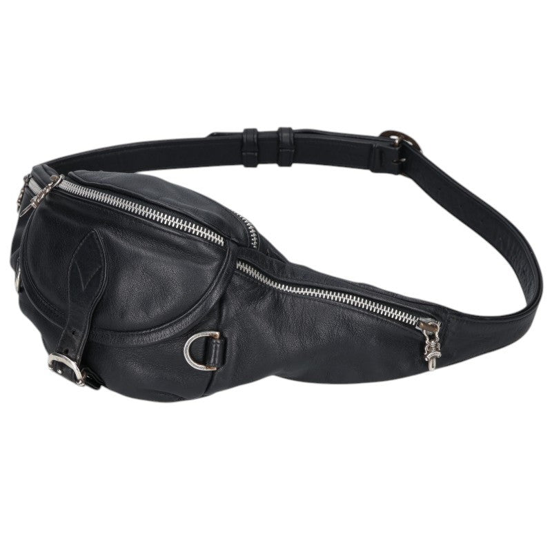Chrome Hearts #1 Snat Pack Dagger Zip Leather Waist Bag