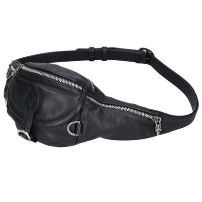 Chrome Hearts #1 Snat Pack Dagger Zip Leather Waist Bag