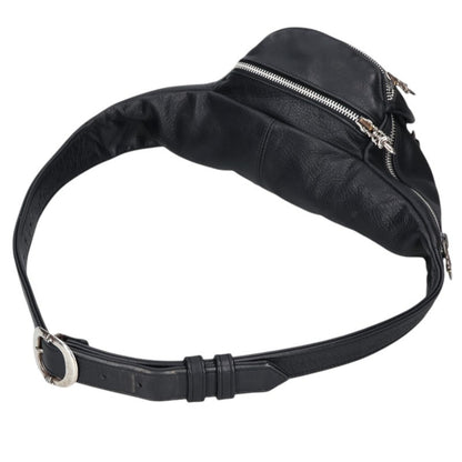 Chrome Hearts #1 Snat Pack Dagger Zip Leather Waist Bag