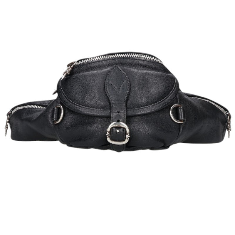 Chrome Hearts #1 Snat Pack Dagger Zip Leather Waist Bag