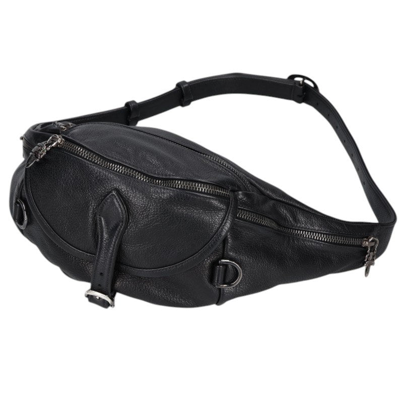 Chrome Hearts #1 Snat Pack Dagger Zip Waist Bag Black/Silver