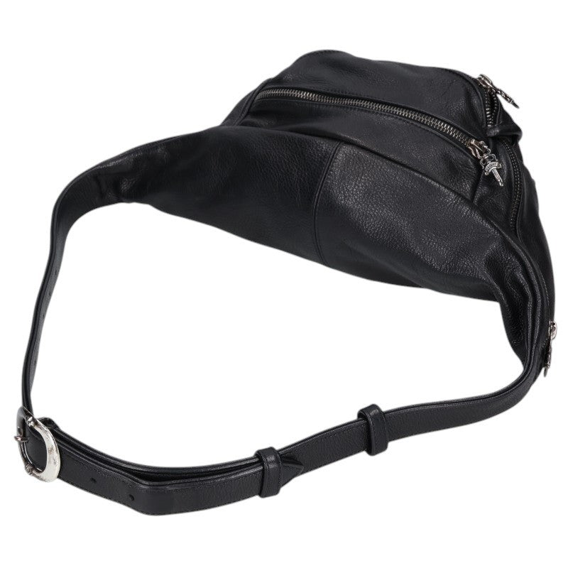 Chrome Hearts #1 Snat Pack Dagger Zip Waist Bag Black/Silver