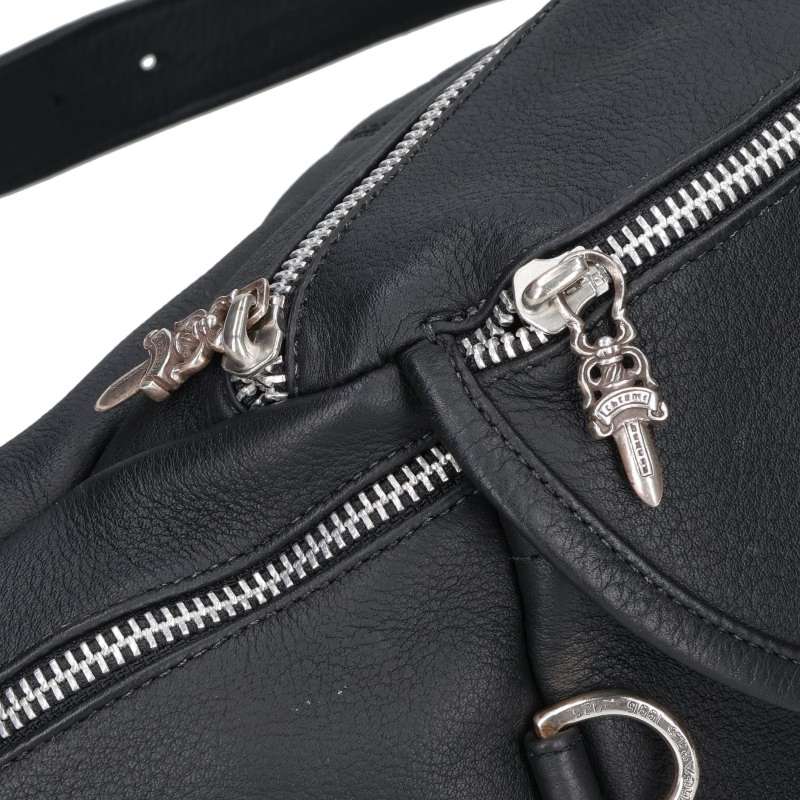 Chrome Hearts #1 SNAT PACK Dagger Zip Leather Waist Bag