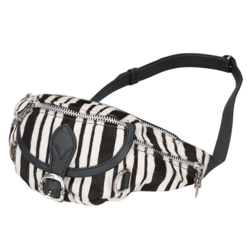 Chrome Hearts SNAT PACK MINI Calf Hair Leather Waist Bag
