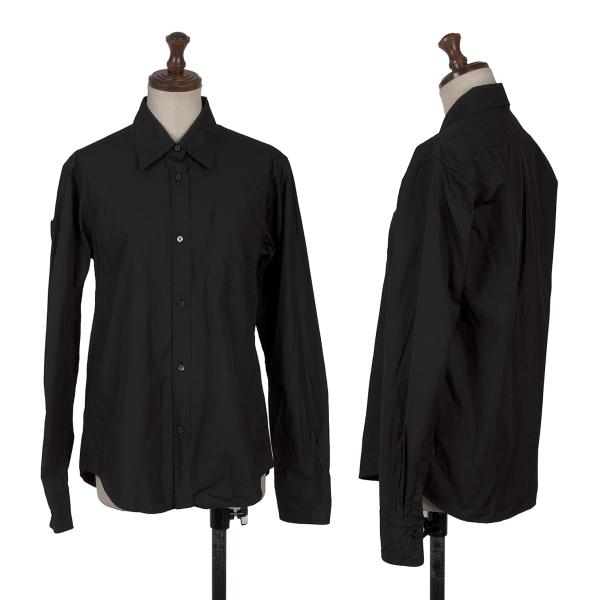 JILSANDER Cotton Basic Button-Up Shirt Black Size 36
