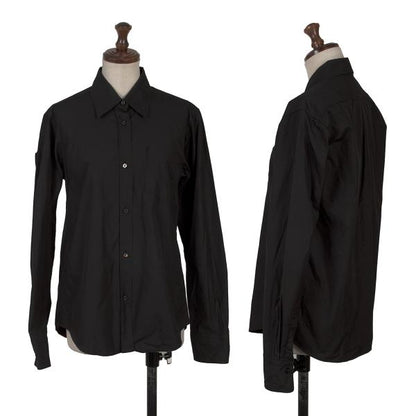 JILSANDER Cotton Basic Button-Up Shirt Black Size 36