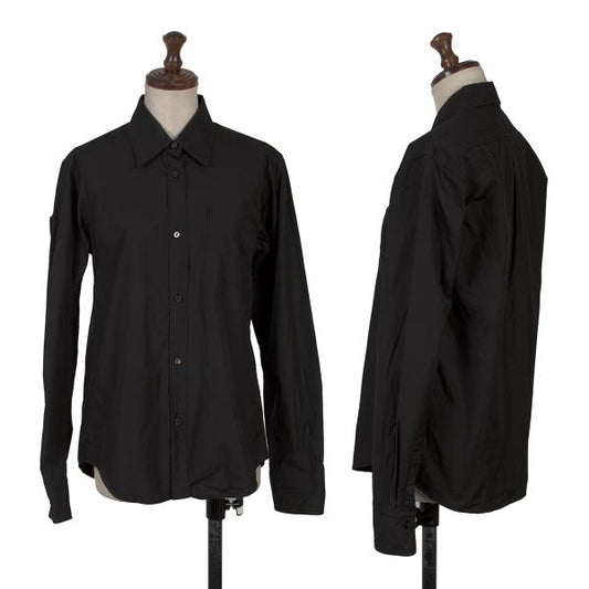 JILSANDER Cotton Basic Button-Up Shirt Black Size 36
