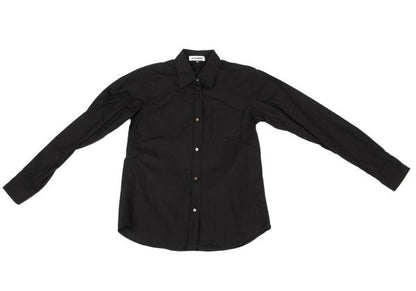 JILSANDER Cotton Basic Button-Up Shirt Black Size 36