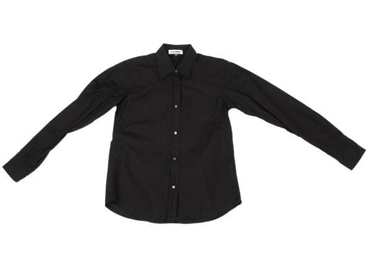 JILSANDER Cotton Basic Button-Up Shirt Black Size 36