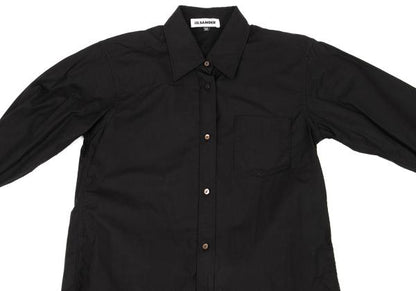 JILSANDER Cotton Basic Button-Up Shirt Black Size 36