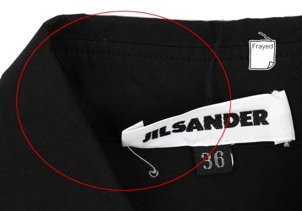 JILSANDER Cotton Basic Button-Up Shirt Black Size 36