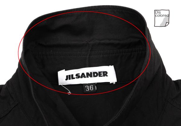 JILSANDER Cotton Basic Button-Up Shirt Black Size 36