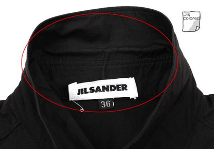 JILSANDER Cotton Basic Button-Up Shirt Black Size 36