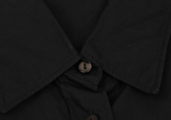 JILSANDER Cotton Basic Button-Up Shirt Black Size 36