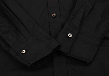 JILSANDER Cotton Basic Button-Up Shirt Black Size 36