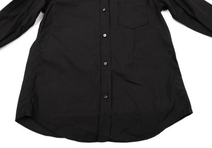JILSANDER Cotton Basic Button-Up Shirt Black Size 36