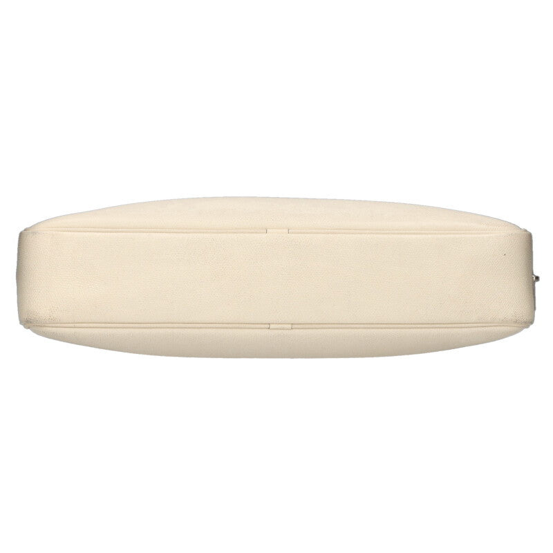 Valextra Leather Brief Bag White Size ONE SIZE