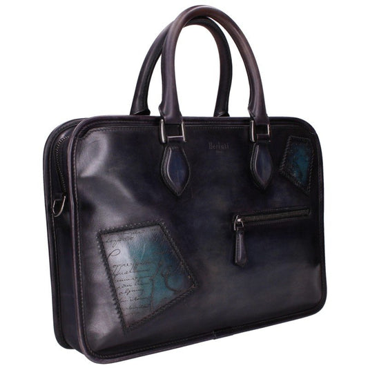 Berluti Un Jour Mini Briefcase Navy Size ONE SIZE