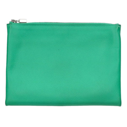 HERMES Atout PM Evercolor Pouch Green/Silver Size ONE SIZE
