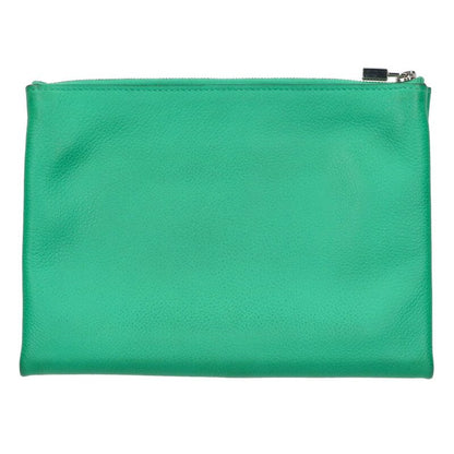 HERMES Atout PM Evercolor Pouch Green/Silver Size ONE SIZE