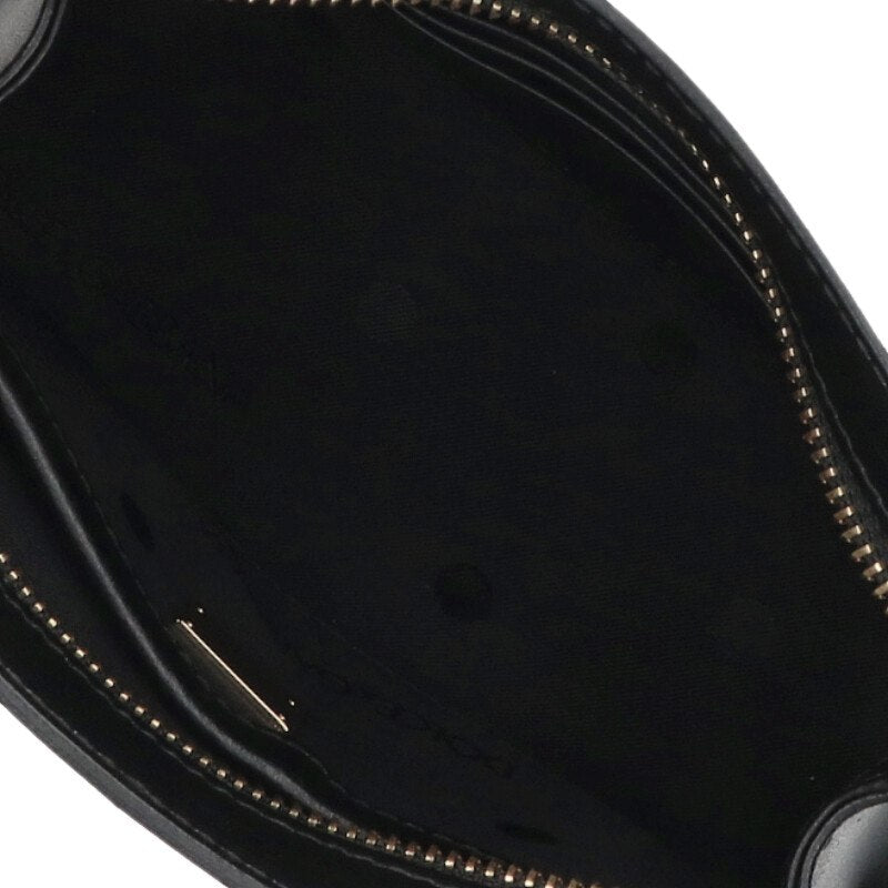 DOLCE & GABBANA Calfskin Leather Pouch Black Size ONE SIZE