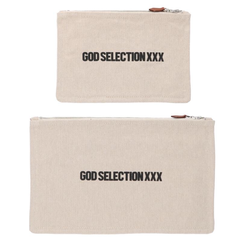 GOD SELECTION XXX Cotton Logo Print Pouch Size ONE SIZE