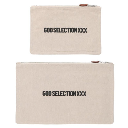 GOD SELECTION XXX Cotton Logo Print Pouch Size ONE SIZE