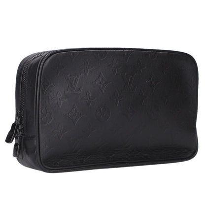Louis Vuitton Leather Pouch Black Size GM