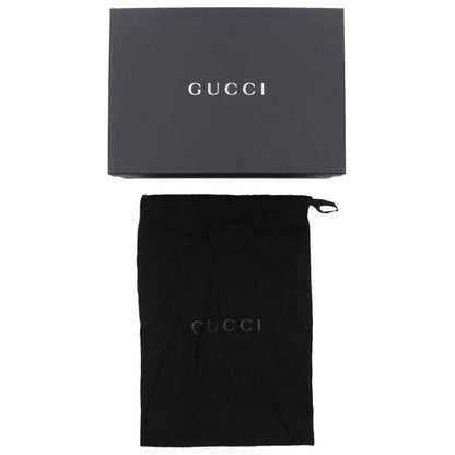 GUCCI Web Stripe Leather Medium Pouch Size ONE SIZE