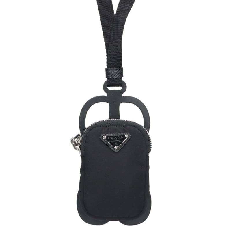 PRADA Re-Nylon Strap Phone Pouch Black Size ONE SIZE