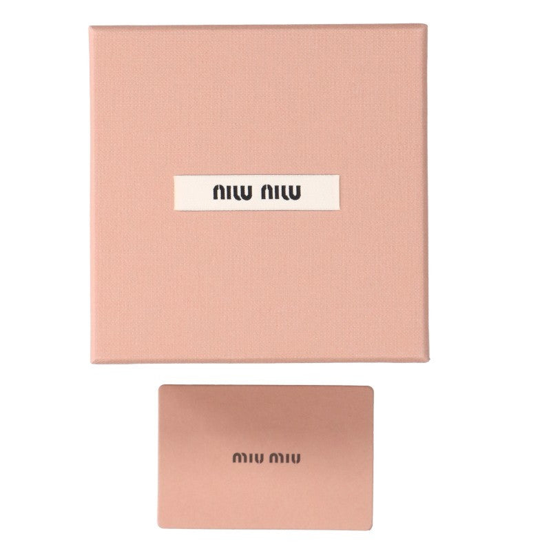 miumiu Matelassé Keyring Pouch Red Size ONE SIZE