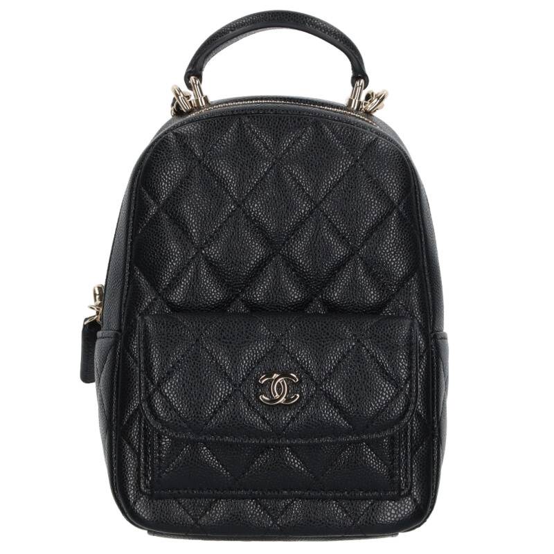CHANEL Matelassé Caviar Chain Mini Backpack Size ONE SIZE