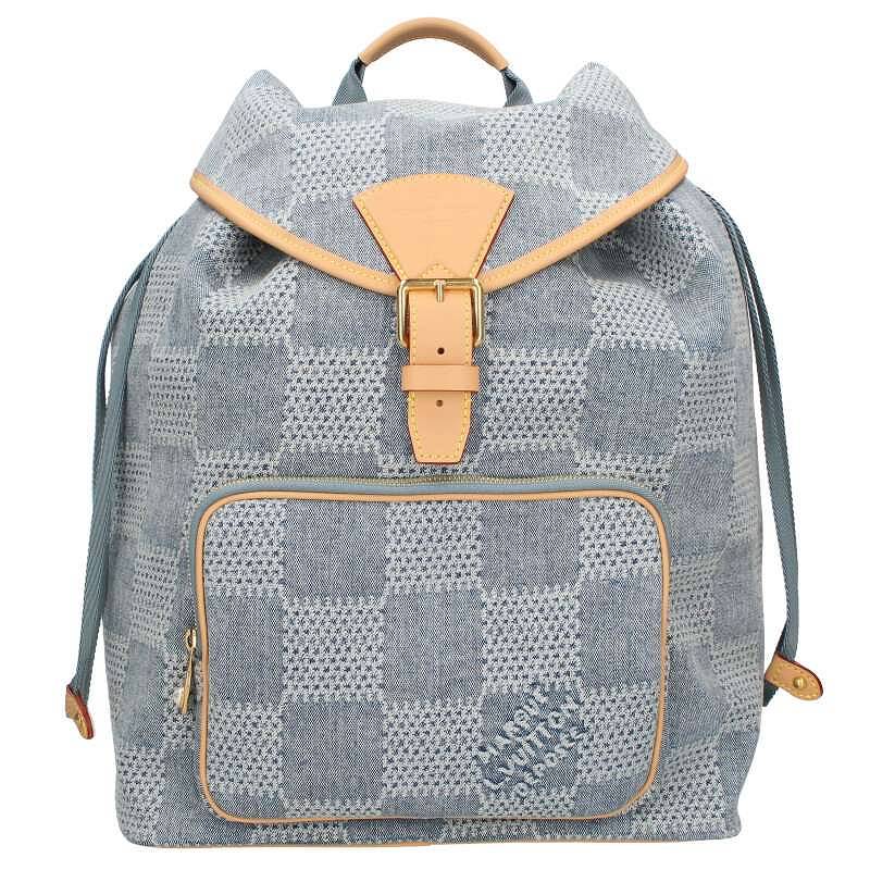 LOUISVUITTON 24AW N40708 Montsouris Damier Denim Backpack
