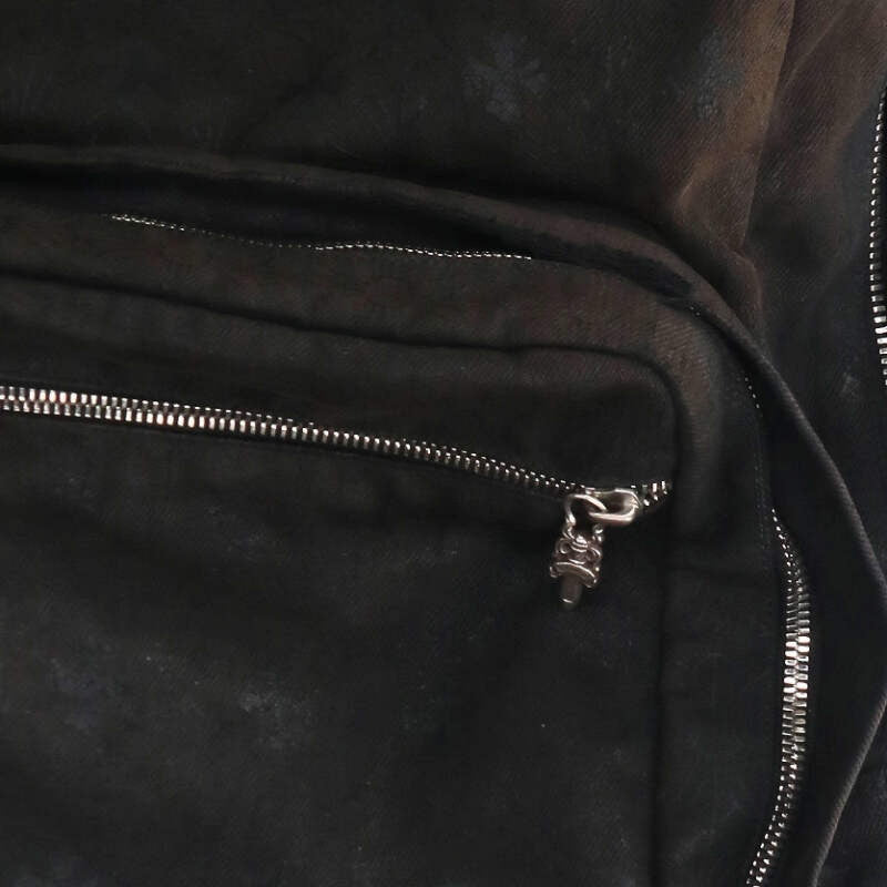 Chrome Hearts CH Plus All-Over Print Denim Backpack Multi
