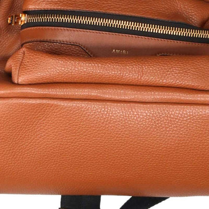 Amiri Leather Backpack Brown One Size