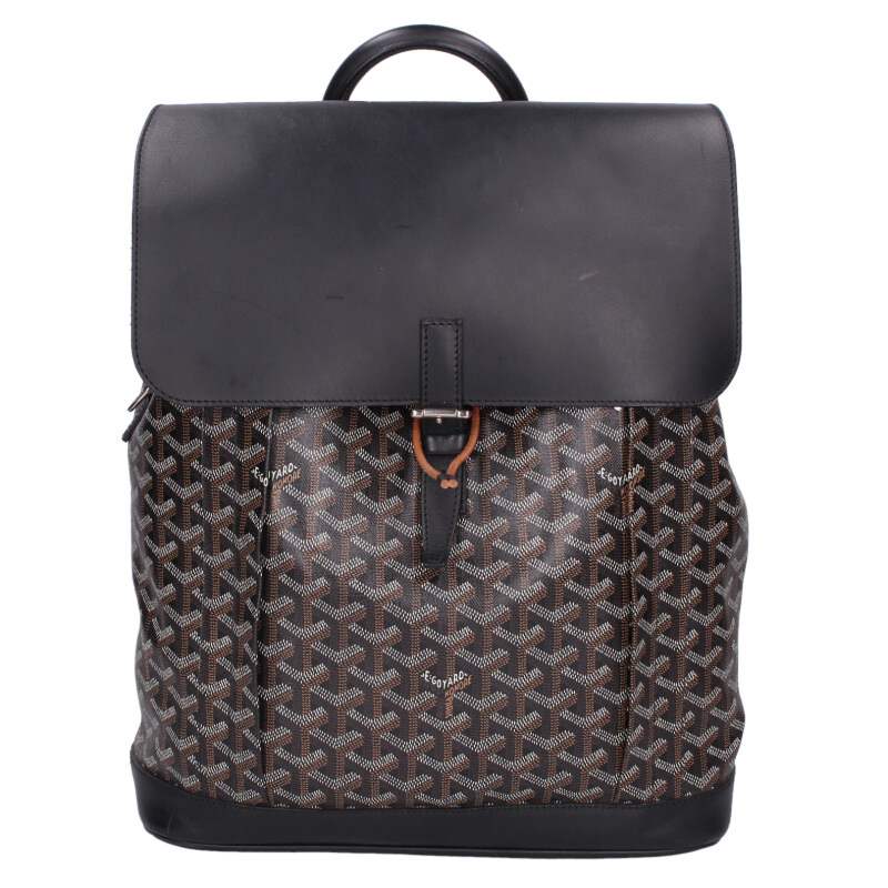 GOYARD Alpin MM PVC Leather Backpack Black Size ONE SIZE
