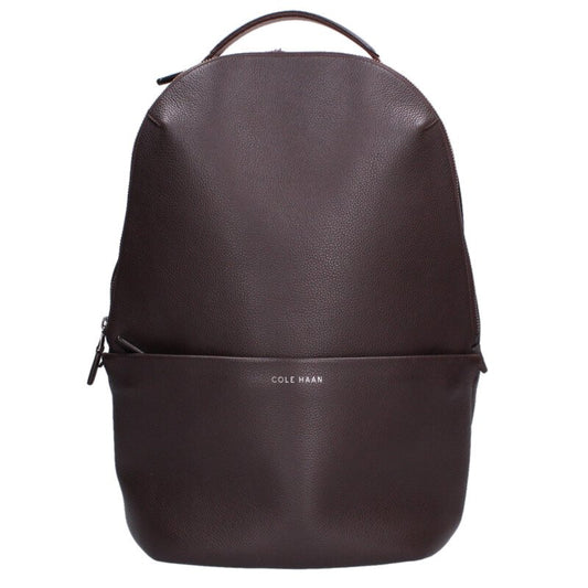 COLE HAAN Triboro Leather Backpack Brown Size ONE SIZE